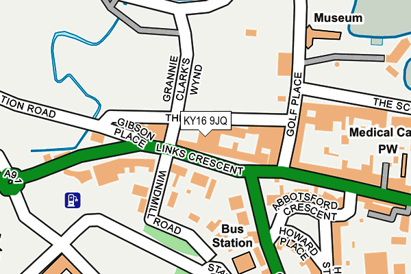 KY16 9JQ map - OS OpenMap – Local (Ordnance Survey)