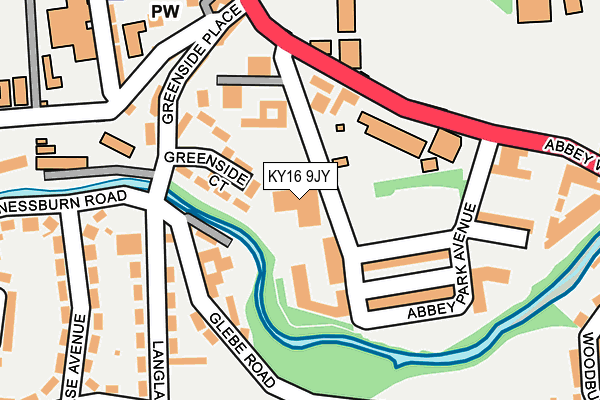 KY16 9JY map - OS OpenMap – Local (Ordnance Survey)