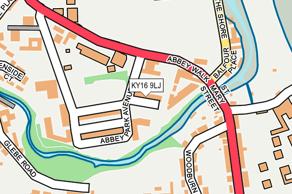 KY16 9LJ map - OS OpenMap – Local (Ordnance Survey)