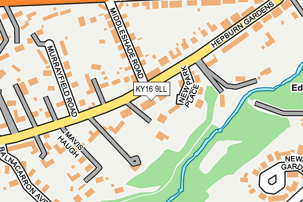 KY16 9LL map - OS OpenMap – Local (Ordnance Survey)
