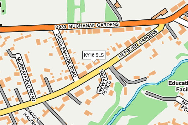KY16 9LS map - OS OpenMap – Local (Ordnance Survey)