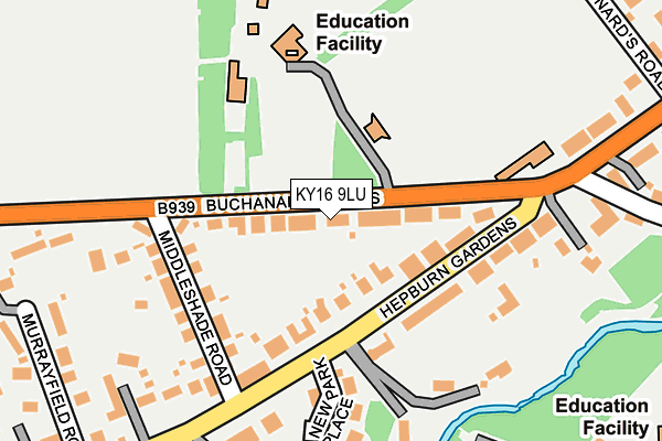 KY16 9LU map - OS OpenMap – Local (Ordnance Survey)