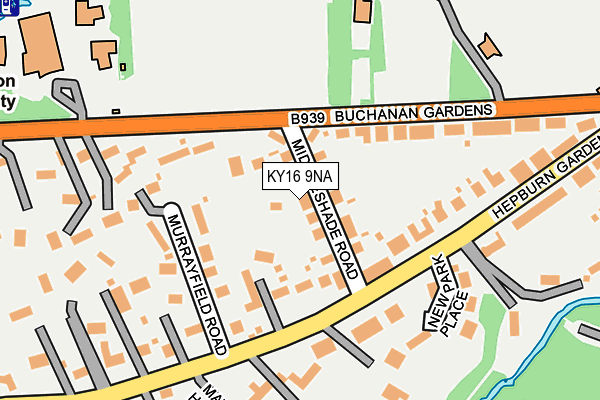 KY16 9NA map - OS OpenMap – Local (Ordnance Survey)