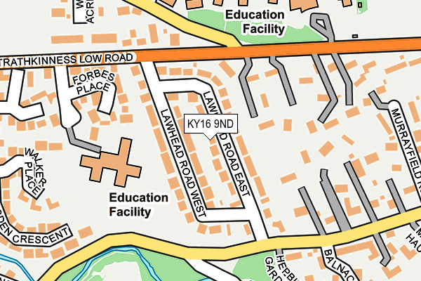 KY16 9ND map - OS OpenMap – Local (Ordnance Survey)