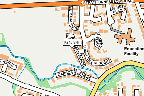 KY16 9NF map - OS OpenMap – Local (Ordnance Survey)