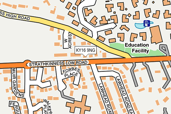 KY16 9NG map - OS OpenMap – Local (Ordnance Survey)