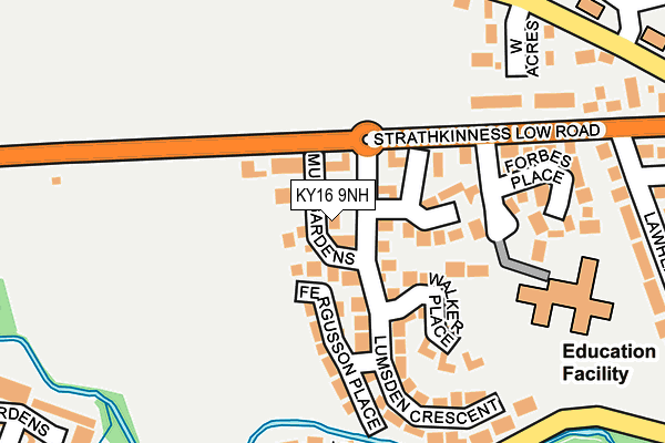 KY16 9NH map - OS OpenMap – Local (Ordnance Survey)