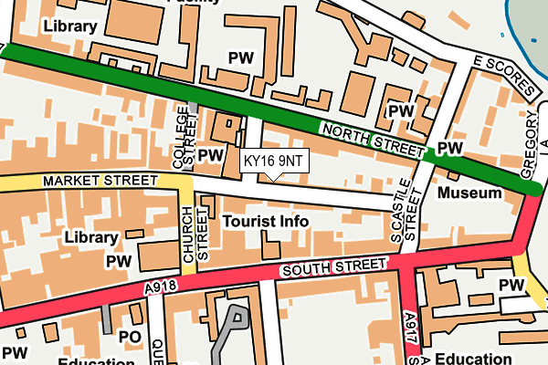 KY16 9NT map - OS OpenMap – Local (Ordnance Survey)