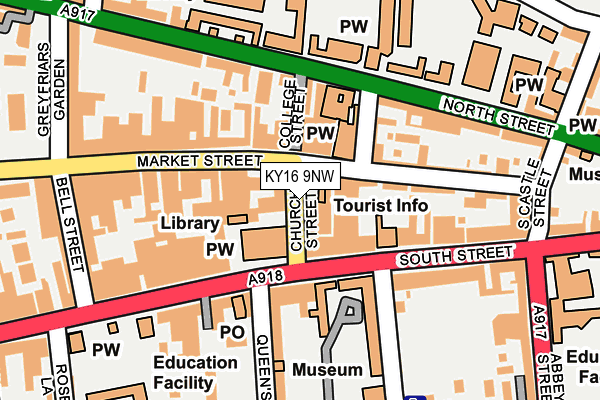 Map of MUIR WALKER & PRIDE LTD. at local scale