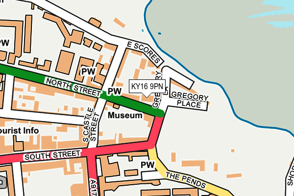 KY16 9PN map - OS OpenMap – Local (Ordnance Survey)