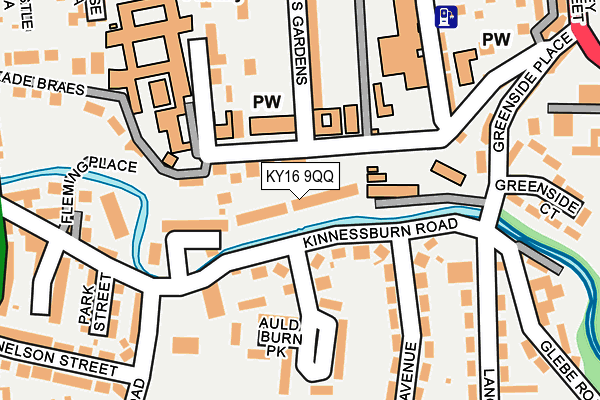 KY16 9QQ map - OS OpenMap – Local (Ordnance Survey)