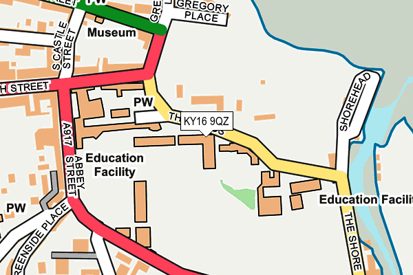 KY16 9QZ map - OS OpenMap – Local (Ordnance Survey)