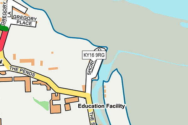 KY16 9RG map - OS OpenMap – Local (Ordnance Survey)