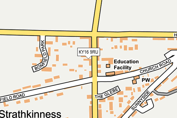 KY16 9RU map - OS OpenMap – Local (Ordnance Survey)