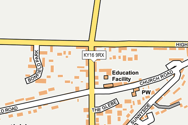 KY16 9RX map - OS OpenMap – Local (Ordnance Survey)
