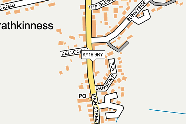 KY16 9RY map - OS OpenMap – Local (Ordnance Survey)