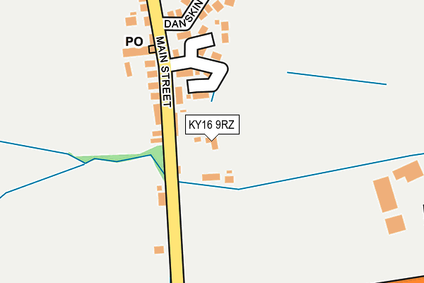 KY16 9RZ map - OS OpenMap – Local (Ordnance Survey)