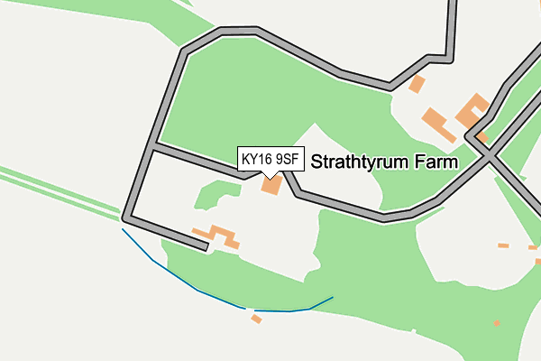 KY16 9SF map - OS OpenMap – Local (Ordnance Survey)