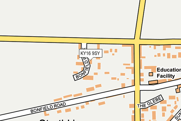 KY16 9SY map - OS OpenMap – Local (Ordnance Survey)