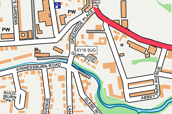 KY16 9UG map - OS OpenMap – Local (Ordnance Survey)