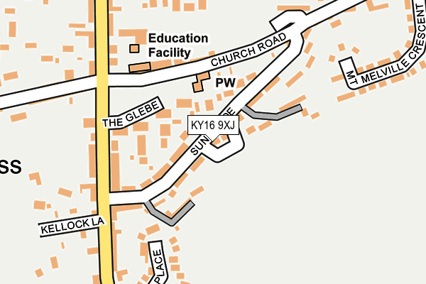 KY16 9XJ map - OS OpenMap – Local (Ordnance Survey)