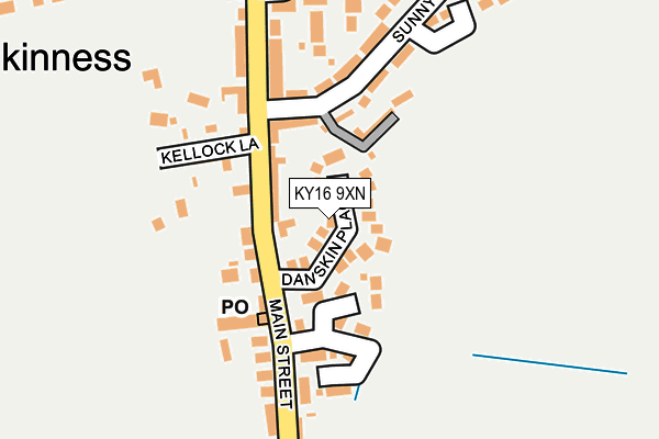 KY16 9XN map - OS OpenMap – Local (Ordnance Survey)