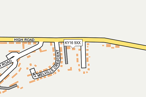 KY16 9XX map - OS OpenMap – Local (Ordnance Survey)