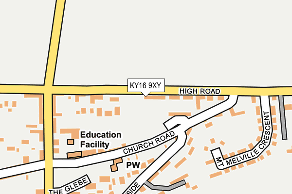 KY16 9XY map - OS OpenMap – Local (Ordnance Survey)