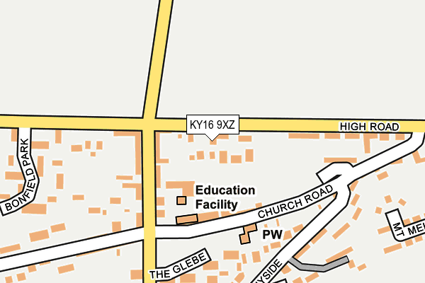 KY16 9XZ map - OS OpenMap – Local (Ordnance Survey)