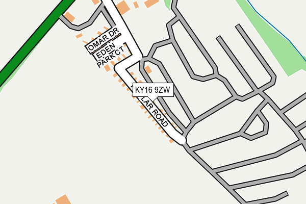 KY16 9ZW map - OS OpenMap – Local (Ordnance Survey)