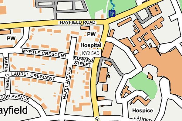 KY2 5AD map - OS OpenMap – Local (Ordnance Survey)