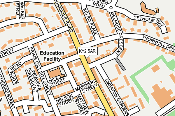 KY2 5AR map - OS OpenMap – Local (Ordnance Survey)