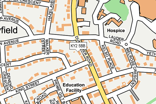 KY2 5BB map - OS OpenMap – Local (Ordnance Survey)