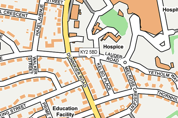 KY2 5BD map - OS OpenMap – Local (Ordnance Survey)