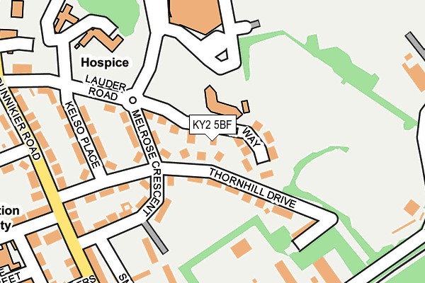 KY2 5BF map - OS OpenMap – Local (Ordnance Survey)