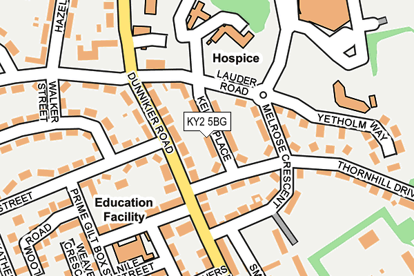 KY2 5BG map - OS OpenMap – Local (Ordnance Survey)