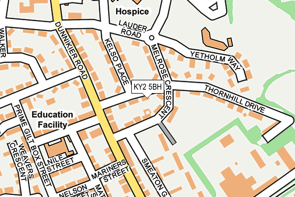 KY2 5BH map - OS OpenMap – Local (Ordnance Survey)