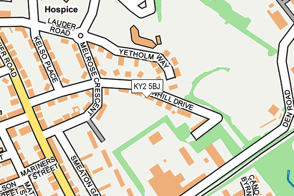 KY2 5BJ map - OS OpenMap – Local (Ordnance Survey)