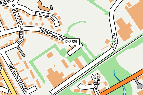KY2 5BL map - OS OpenMap – Local (Ordnance Survey)