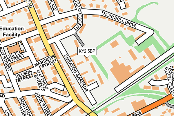 KY2 5BP map - OS OpenMap – Local (Ordnance Survey)