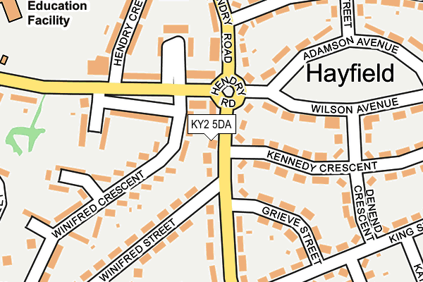 KY2 5DA map - OS OpenMap – Local (Ordnance Survey)