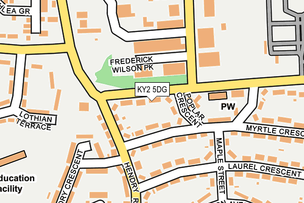 KY2 5DG map - OS OpenMap – Local (Ordnance Survey)