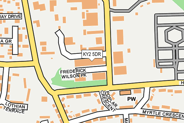 KY2 5DR map - OS OpenMap – Local (Ordnance Survey)