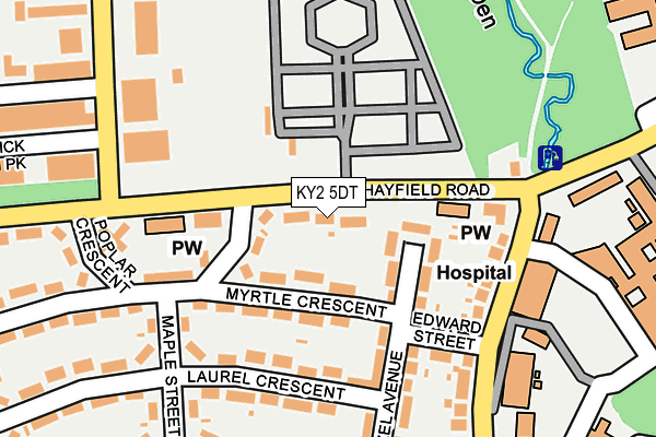 KY2 5DT map - OS OpenMap – Local (Ordnance Survey)