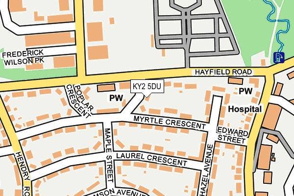 KY2 5DU map - OS OpenMap – Local (Ordnance Survey)