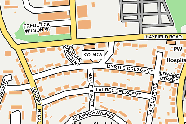 KY2 5DW map - OS OpenMap – Local (Ordnance Survey)