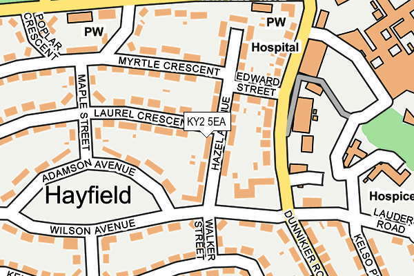 KY2 5EA map - OS OpenMap – Local (Ordnance Survey)