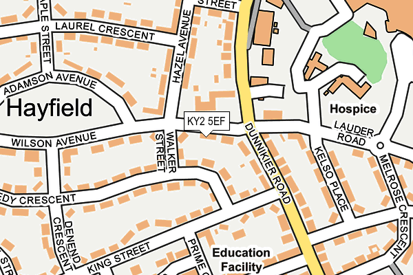 KY2 5EF map - OS OpenMap – Local (Ordnance Survey)