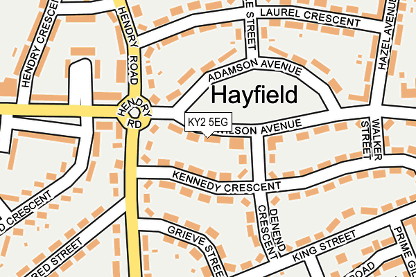 KY2 5EG map - OS OpenMap – Local (Ordnance Survey)