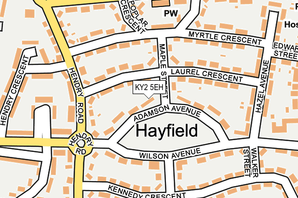 KY2 5EH map - OS OpenMap – Local (Ordnance Survey)